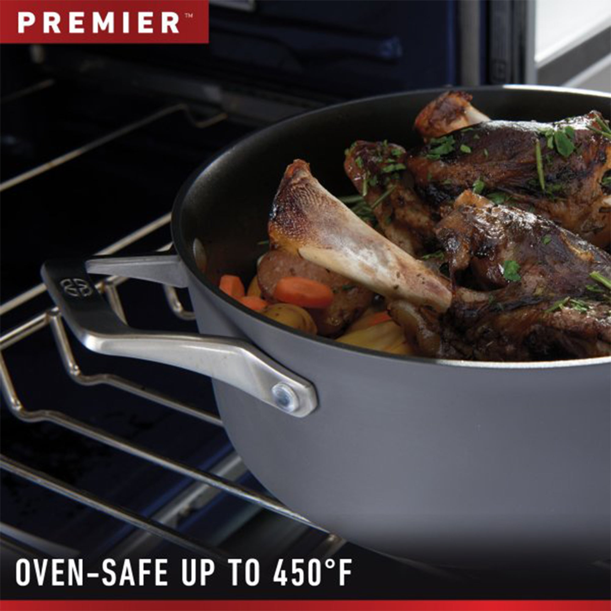 Calphalon Premier 8.5 Quart Hard Anodized Aluminum Nonstick Dutch Oven with Lid - VMInnovations