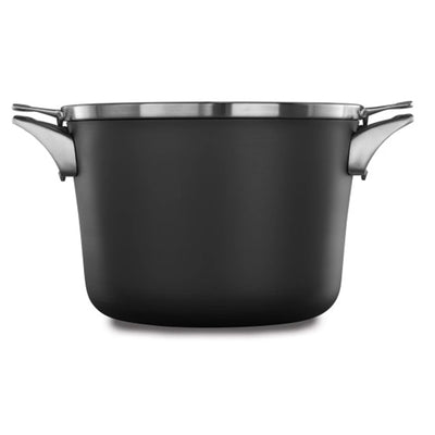 Calphalon Premier Space Saving 8 Qt Anodized Nonstick Stock Pot w/Lid (Open Box) - VMInnovations