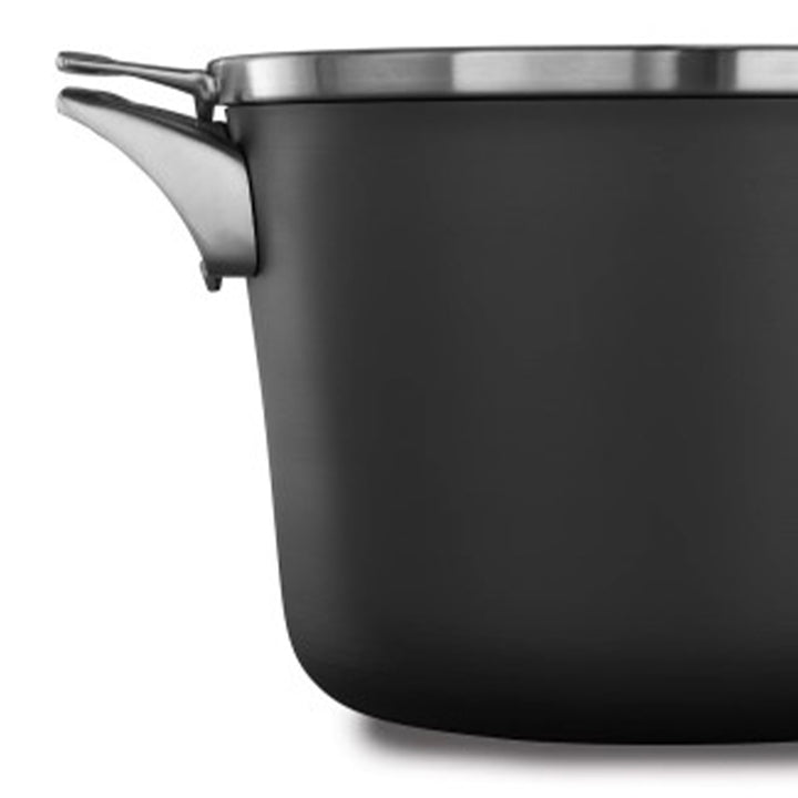 Calphalon Premier Space Saving 8 Qt Hard Anodized Nonstick Stock Pot w/Lid(Used)