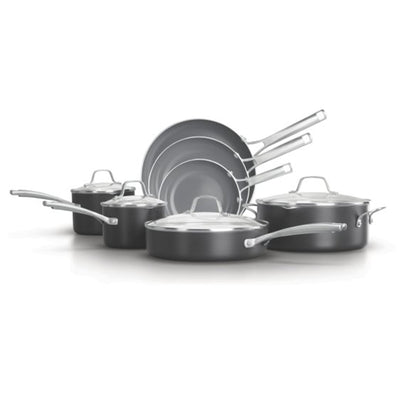 Calphalon 11pc Classic Oil Infused Ceramic Cookware Set with Stay Cool Handles - VMInnovations