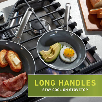 Calphalon 11pc Oil Infused Ceramic Cookware Set w/Stay Cool Handles (Open Box) - VMInnovations