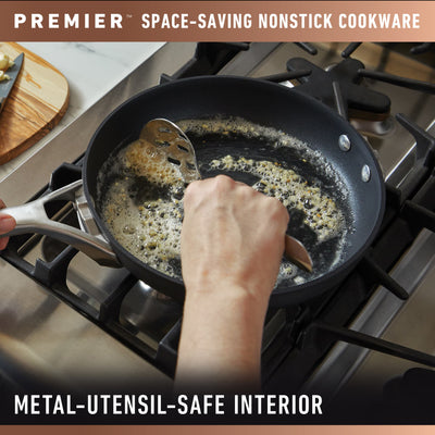 Premier Space Saving 1.5 Quart Hard Anodized Nonstick Saucepan w/Lid (Open Box) - VMInnovations