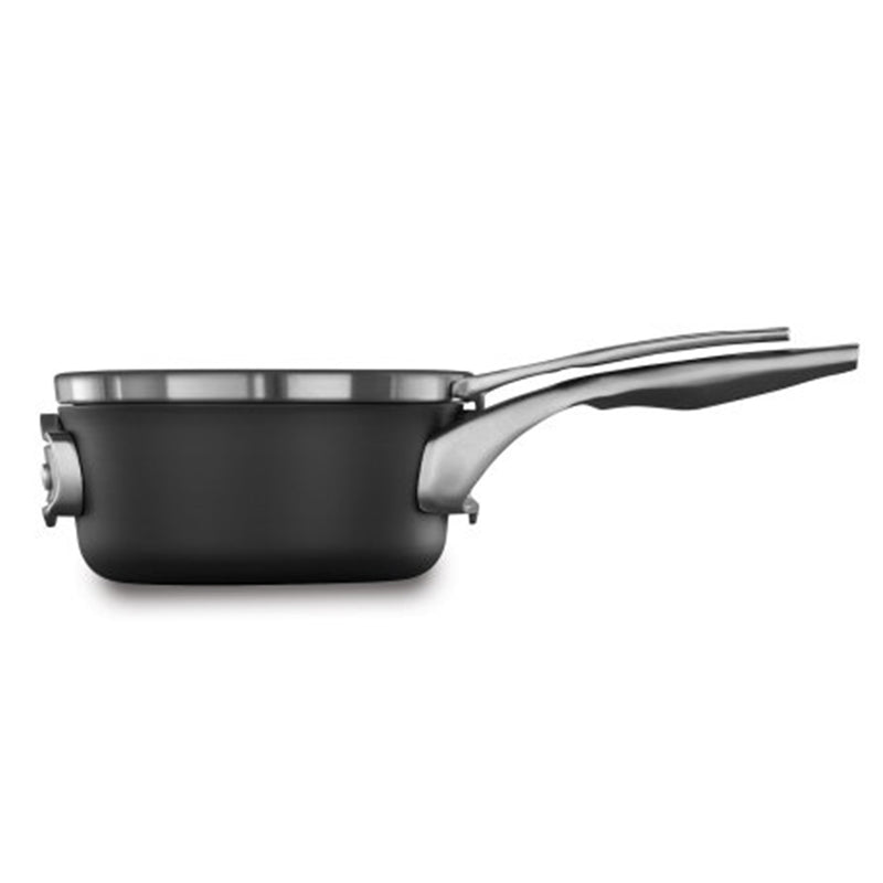 Calphalon Premier Space Saving 1.5 Qt Anodized Nonstick Saucepan w/Lid (Used)