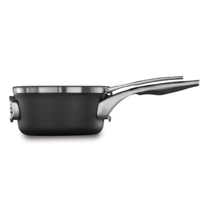 Premier Space Saving 1.5 Quart Hard Anodized Nonstick Saucepan w/Lid (Open Box)