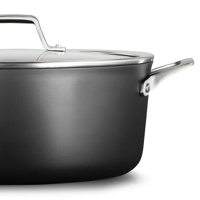 Calphalon Premier Space Saving 8.5 Quart Hard-Anodized Nonstick Dutch Oven w/Lid - VMInnovations