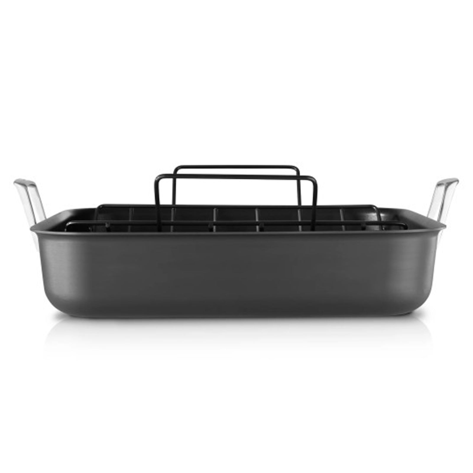 Calphalon Premier 16 Inch Hard Anodized Nonstick Roasting Pan with Elevated Rack - VMInnovations