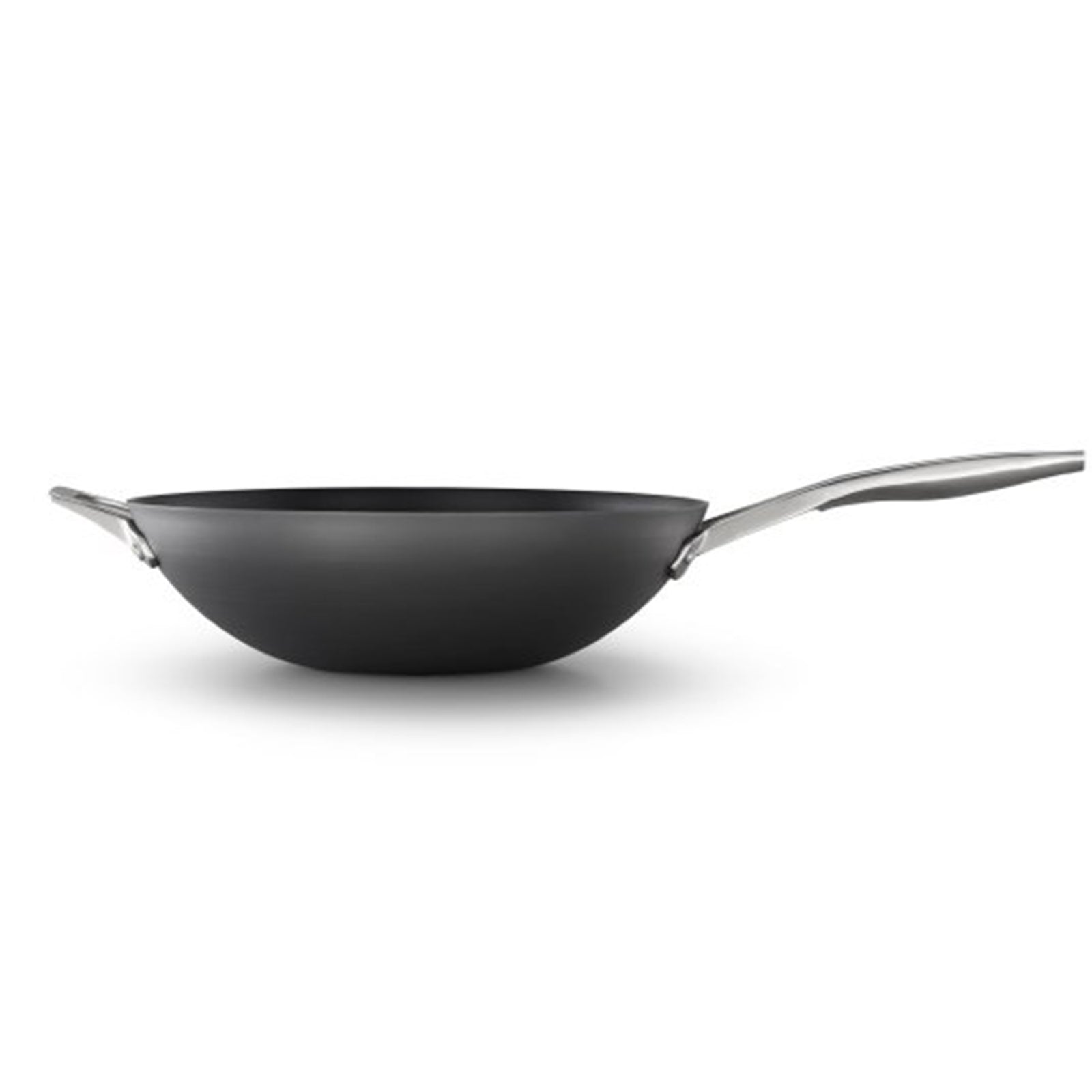 Calphalon Premier 13 Inch Hard Anodized MineralShield Nonstick Flat Wok Pan - VMInnovations