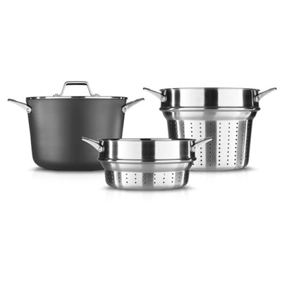 Calphalon Premier 8 Quart Hard Anodized Aluminum Nonstick Multi-Pot with Lid - VMInnovations