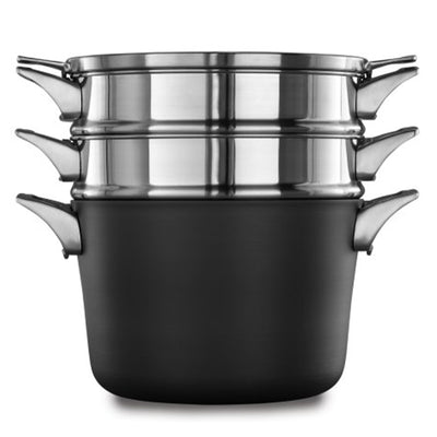 Calphalon Premier Space Saving 8 Quart Hard Anodized Nonstick Multi-Pot with Lid - VMInnovations