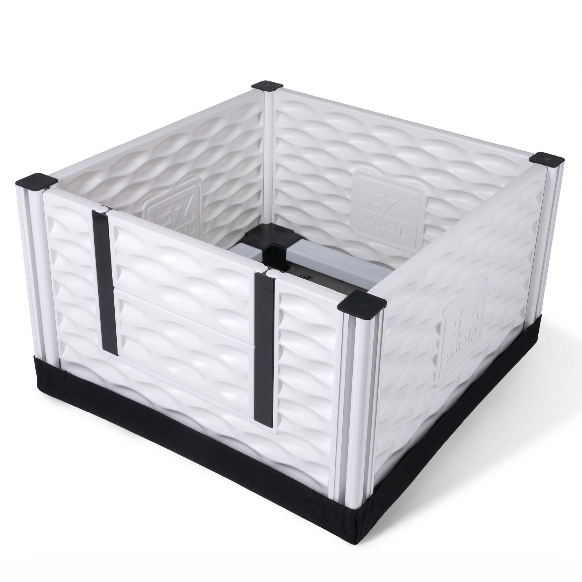 EZwhelp EZclassic 28"x28" Puppy Dog Whelping Box w/Rails & Liner, Gray(Open Box) - VMInnovations