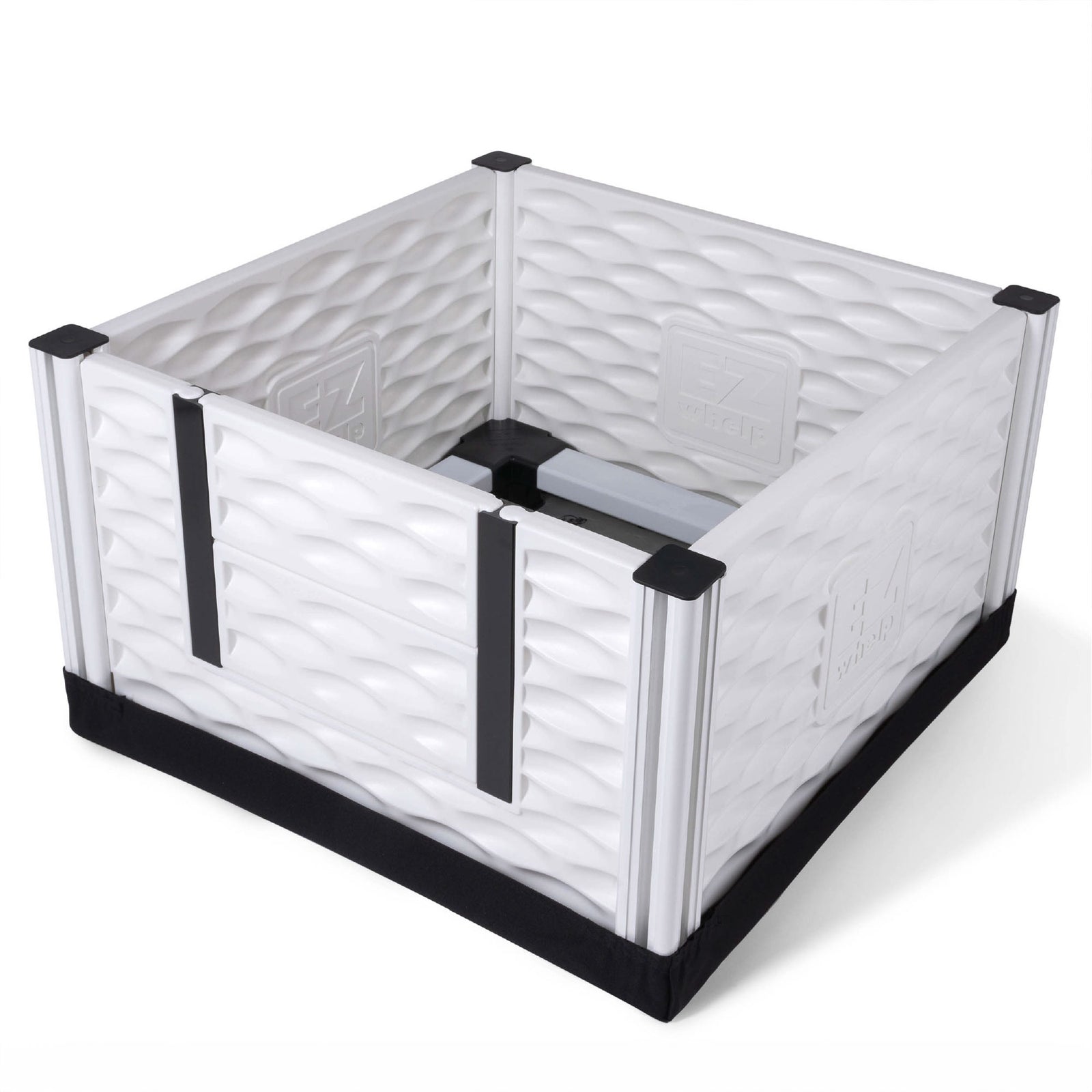 EZclassic 28" x 28" Puppy Dog Whelping Box Playpen w/Rails & Liner, Gray (Used) - VMInnovations