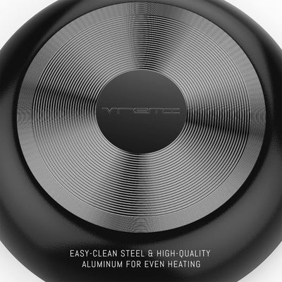 Vremi 15 Piece Nonstick Aluminum Pot and Pans Cookware Set with Cooking Utensils