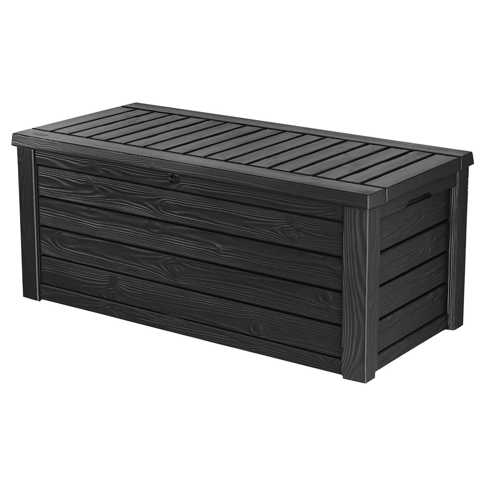 Keter Westwood Outdoor 150 Gal Deck Storage Box for Yard Tools, Grey (2 Pack) - VMInnovations
