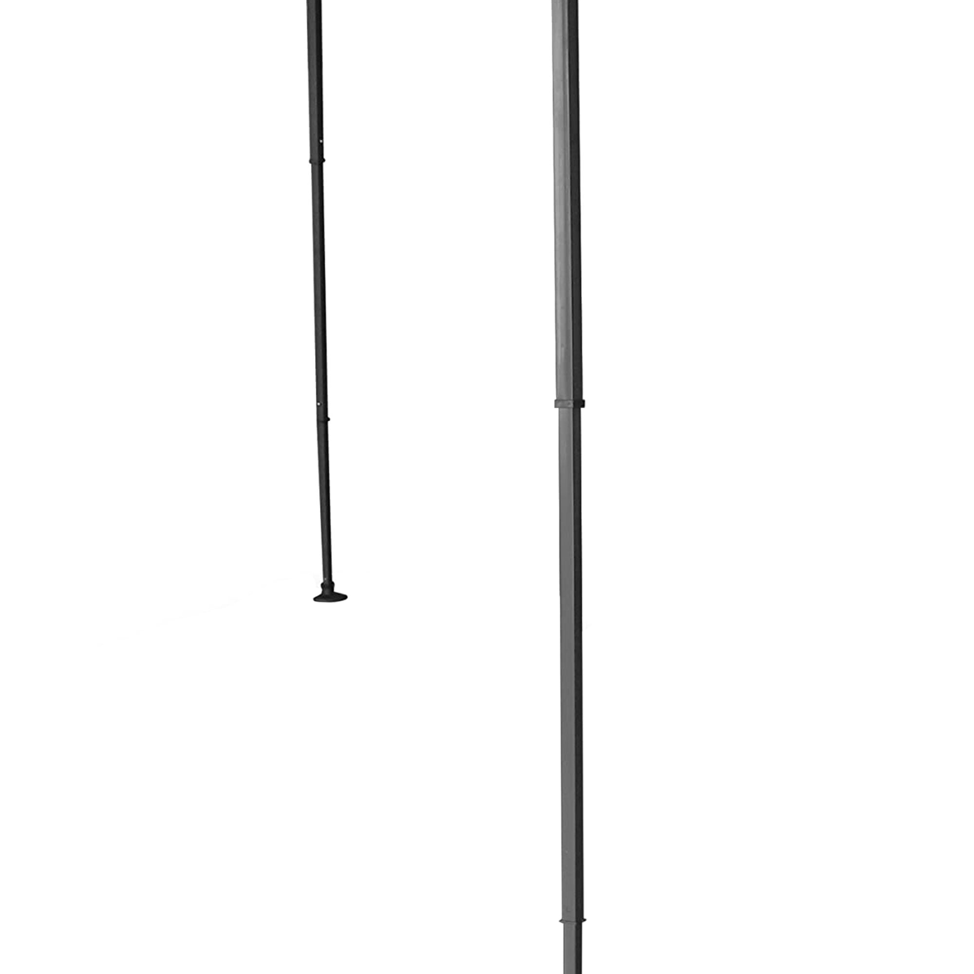 Crown Shades 8'x8' Base 6.5'x6.5' Top Pop Up Canopy w/Carry Bag, Gray (Open Box) - VMInnovations