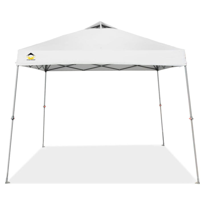 Crown Shades 11' x 11' Base 9' x 9' Top Pop Up Canopy w/Carry Bag, White (Used)