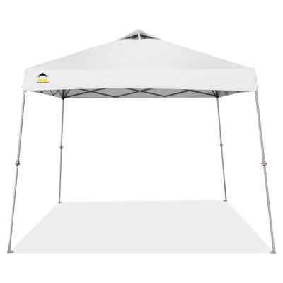 Crown Shades 11' x 11' Base 9' x 9' Top Instant Pop Up Canopy w/Carry Bag, White