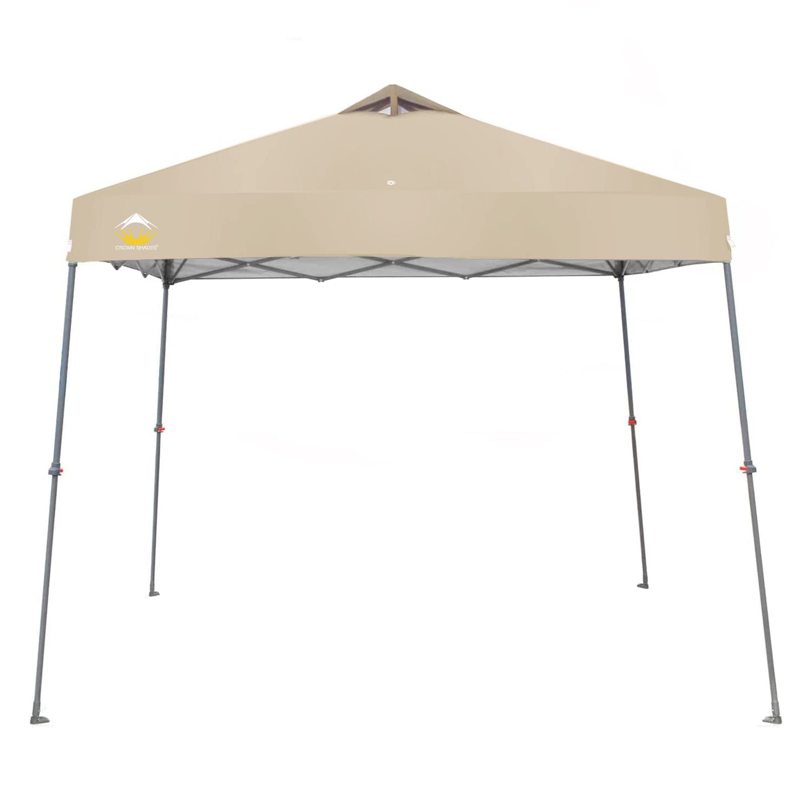 11' x 11' Base 9' x 9' Top Instant Pop Up Canopy w/Carry Bag, Beige (Open Box) - VMInnovations