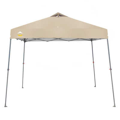 Crown Shades 11' x 11' Base 9' x 9' Top Instant Pop Up Canopy w/Carry Bag, Beige