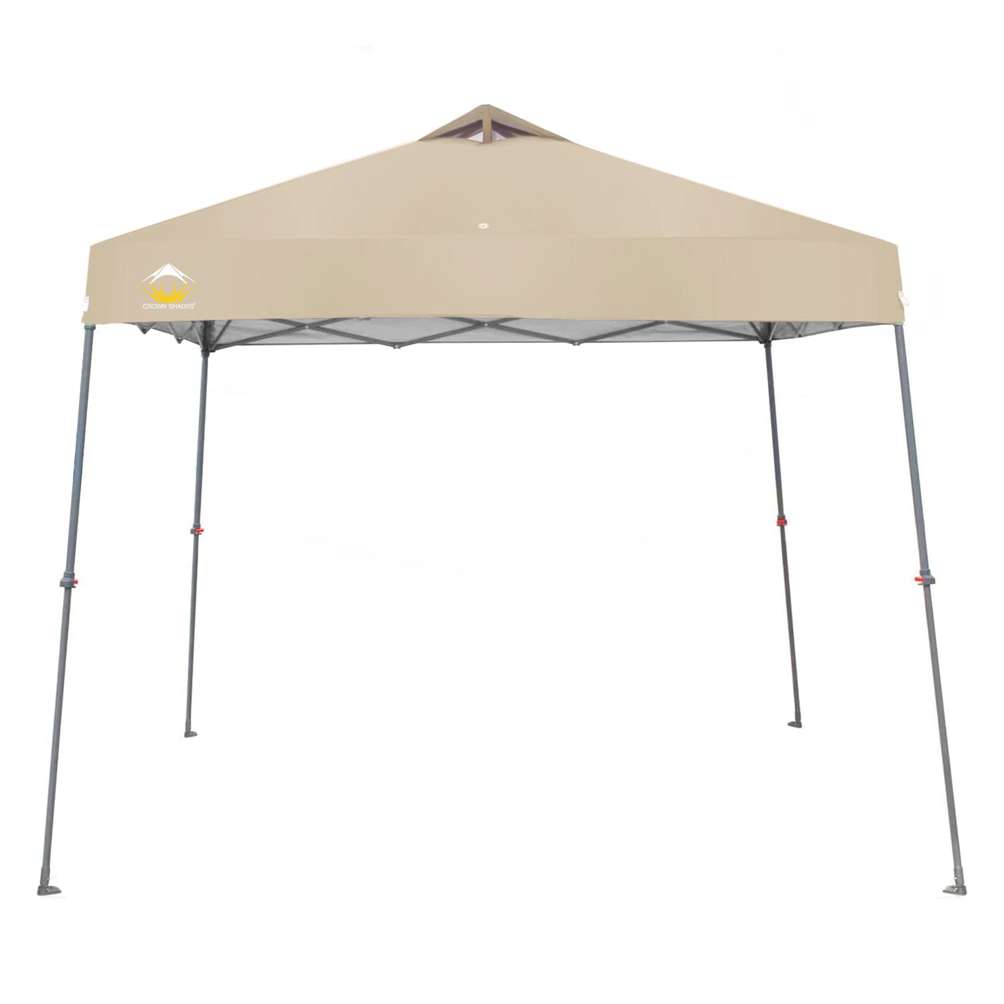 11' x 11' Base 9' x 9' Top Instant Pop Up Canopy w/Carry Bag, Beige (Used) - VMInnovations