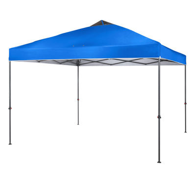 Crown Shades 10 x 10 Ft Pop Up Folding Shade Canopy w/Carry Bag, Blue (Open Box)