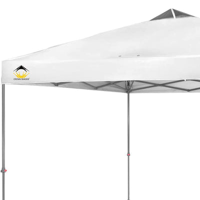 Crown Shades 10x10 Ft Instant Pop Up Shade Canopy w/Carry Bag, White (Open Box) - VMInnovations