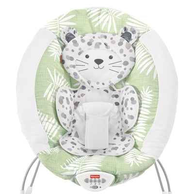 Fisher-Price Snow Leopard Deluxe Baby Bouncer with Soothing Sounds & Vibrations - VMInnovations