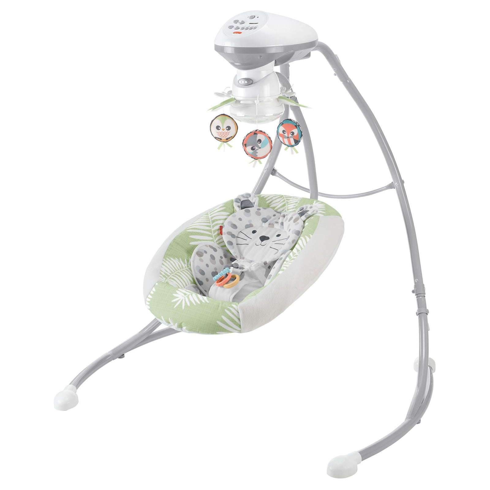 Fisher-Price Snow Leopard Baby Dual Motion Swing with Sounds & Motorized Mobile - VMInnovations