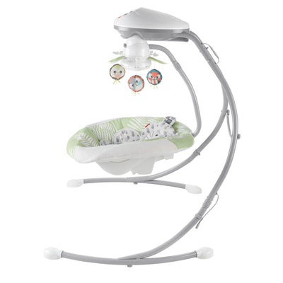 Fisher-Price Snow Leopard Baby Dual Motion Swing with Sounds & Motorized Mobile - VMInnovations
