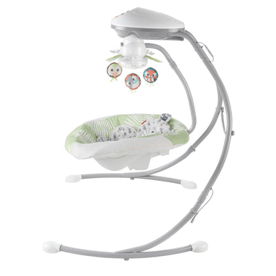Snow Leopard Baby Dual Motion Swing with Sounds & Motorized Mobile (Used)
