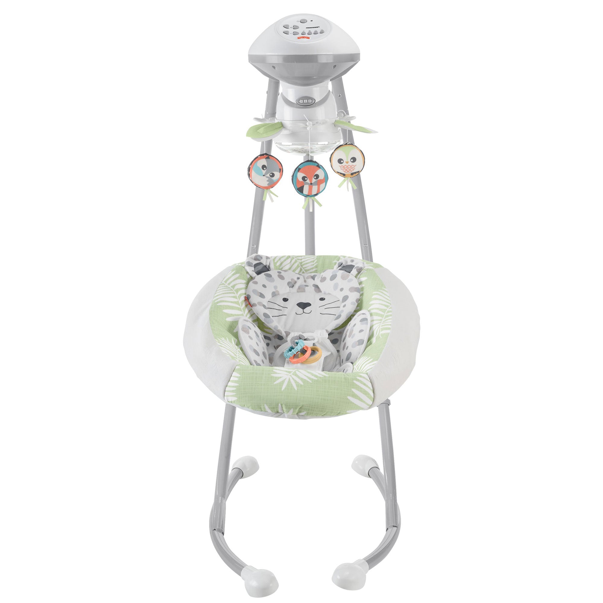 Fisher-Price Snow Leopard Baby Dual Motion Swing with Sounds & Motorized Mobile - VMInnovations