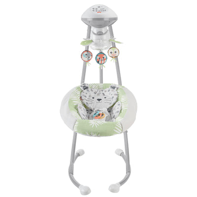 Snow Leopard Baby Dual Motion Swing with Sounds & Motorized Mobile (Open Box)