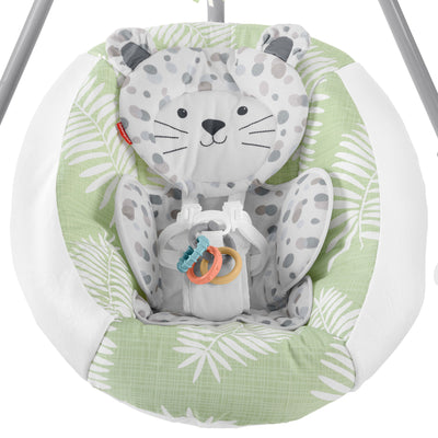Fisher-Price Snow Leopard Baby Dual Motion Swing with Sounds & Motorized Mobile - VMInnovations