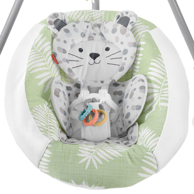 Fisher-Price Snow Leopard Baby Dual Motion Swing with Sounds & Motorized Mobile