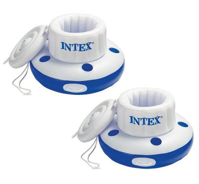 2) INTEX Mega Chill Inflatable Floating Beverage Cooler