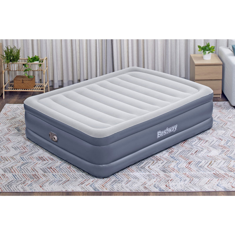 Tritech Air Mattress w/Built-in AC Pump & Antimicrobial Coating, Queen (Used)