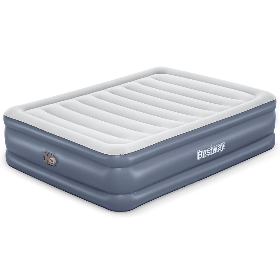 Tritech Air Mattress w/Built-in AC Pump & Antimicrobial Coating, Queen (Used) - VMInnovations