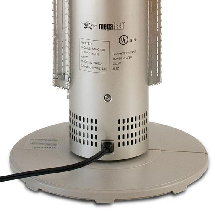 Sengoku HeatMate Portable Instant Heat Tower Electric Heater, Champagne (Used)