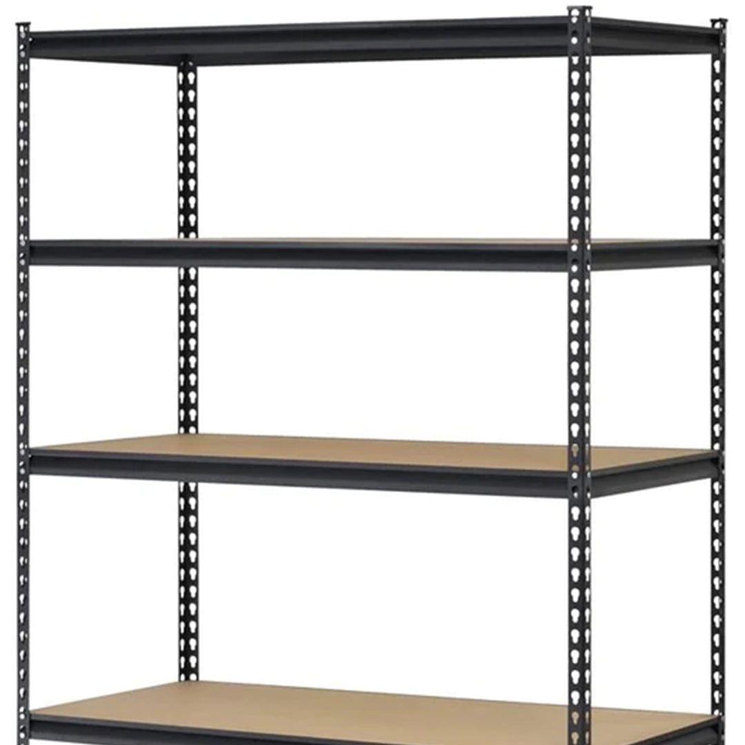 Juggernaut Storage 18" x 72" 5 Shelf Steel Utility Shelving Storage Unit, Black