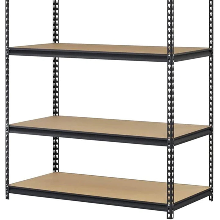 Juggernaut Storage 18" x 72" 5 Shelf Steel Utility Shelving Storage Unit, Black