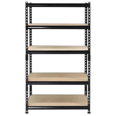 24" x 72" 5 Shelf Steel Utility Shelving Storage Unit, Black (For Parts) - VMInnovations