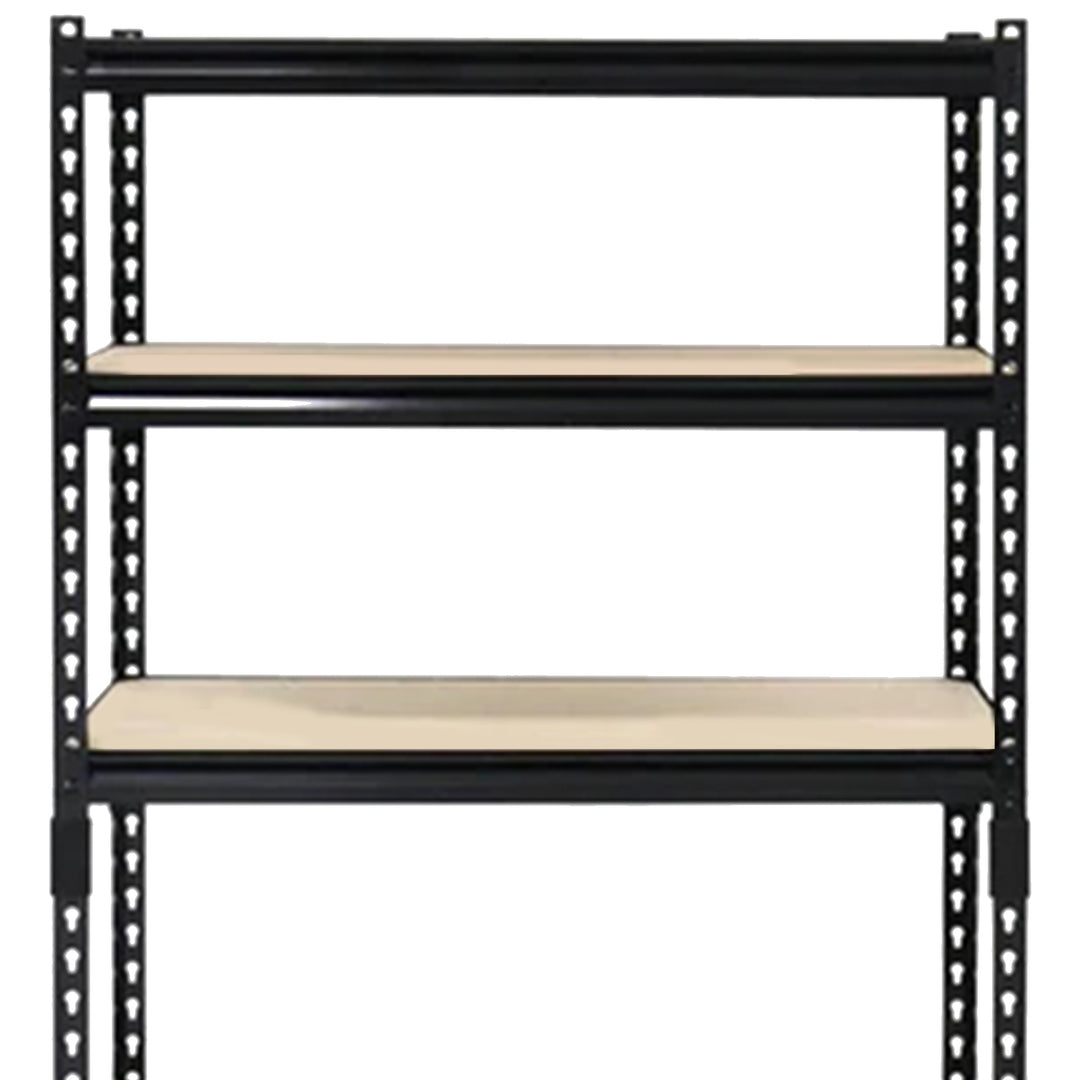 24" x 72" 5 Shelf Steel Utility Shelving Storage Unit, Black (Open Box) - VMInnovations