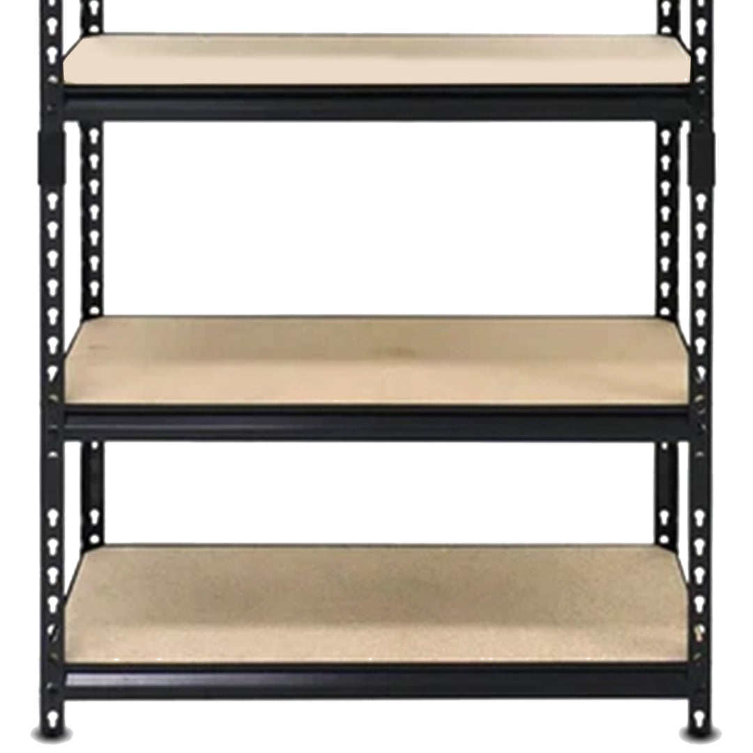24" x 72" 5 Shelf Steel Utility Shelving Storage Unit, Black (Open Box) - VMInnovations