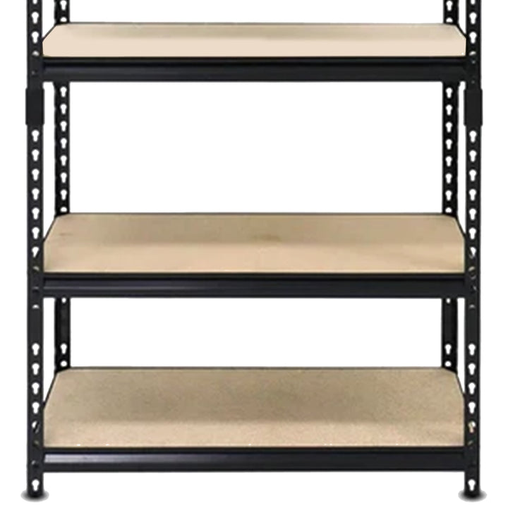 24" x 72" 5 Shelf Steel Utility Shelving Storage Unit, Black (Open Box) - VMInnovations