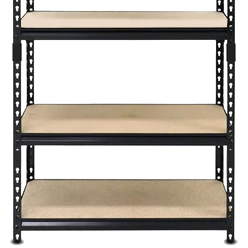 24" x 72" 5 Shelf Steel Utility Shelving Storage Unit, Black (For Parts)