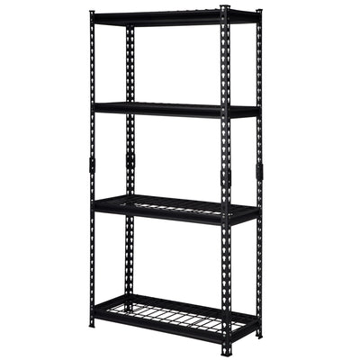 Pachira 30"W x 60"H 4 Shelf Shelving for Home & Office Organizing, Black (Used) - VMInnovations