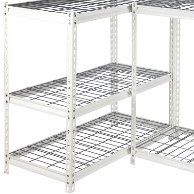 Pachira 30"W x 60"H 4 Shelf Steel Shelving for Home and Office Organizing, White - VMInnovations