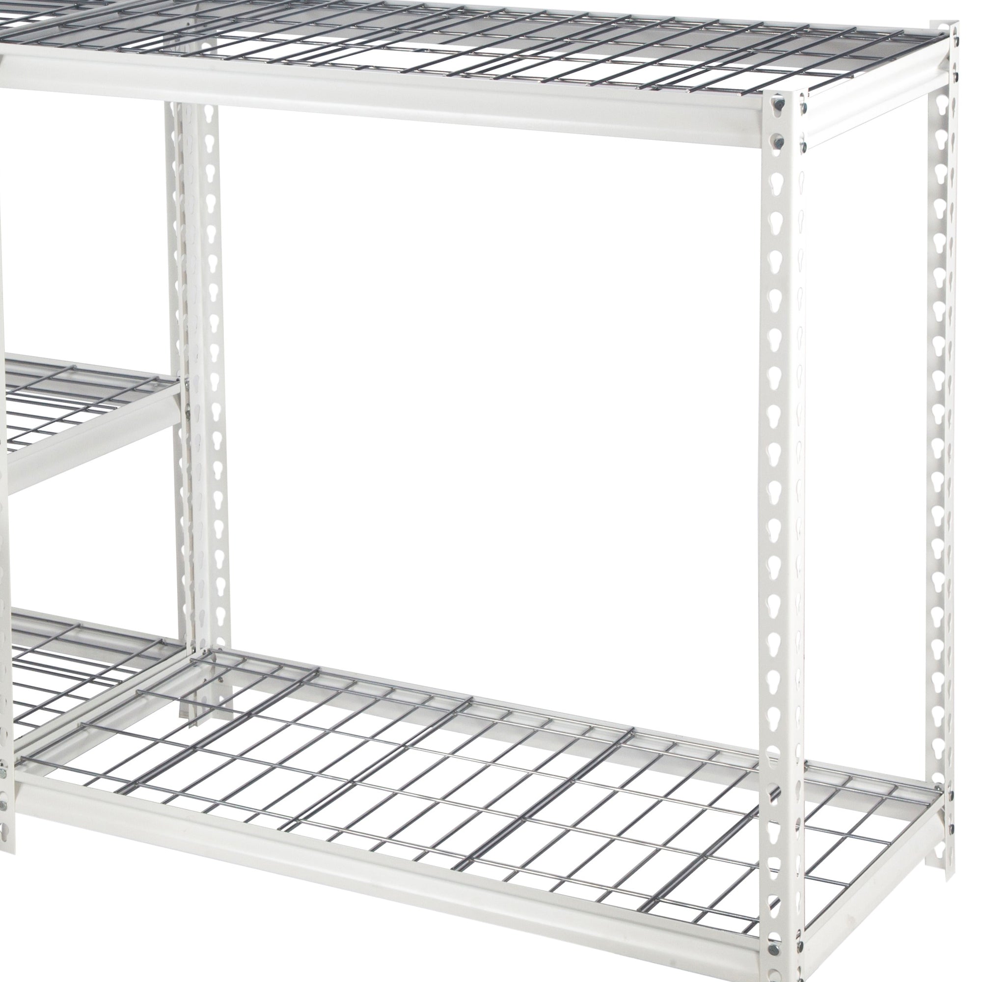 Pachira 30"W x 60"H 4 Shelf Steel Shelving for Home and Office Organizing, White - VMInnovations
