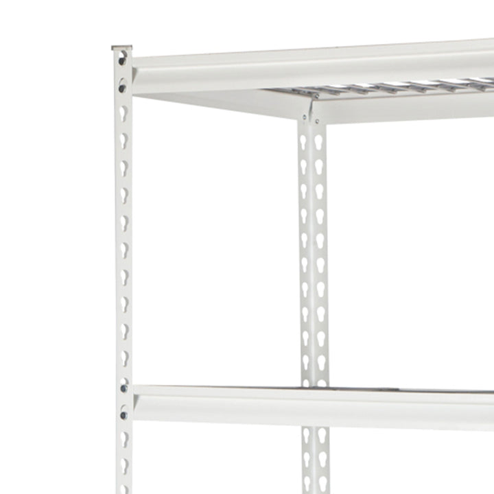 Pachira 36"W x 60"H 4 Shelf Steel Shelving for Home and Office Organizing, White