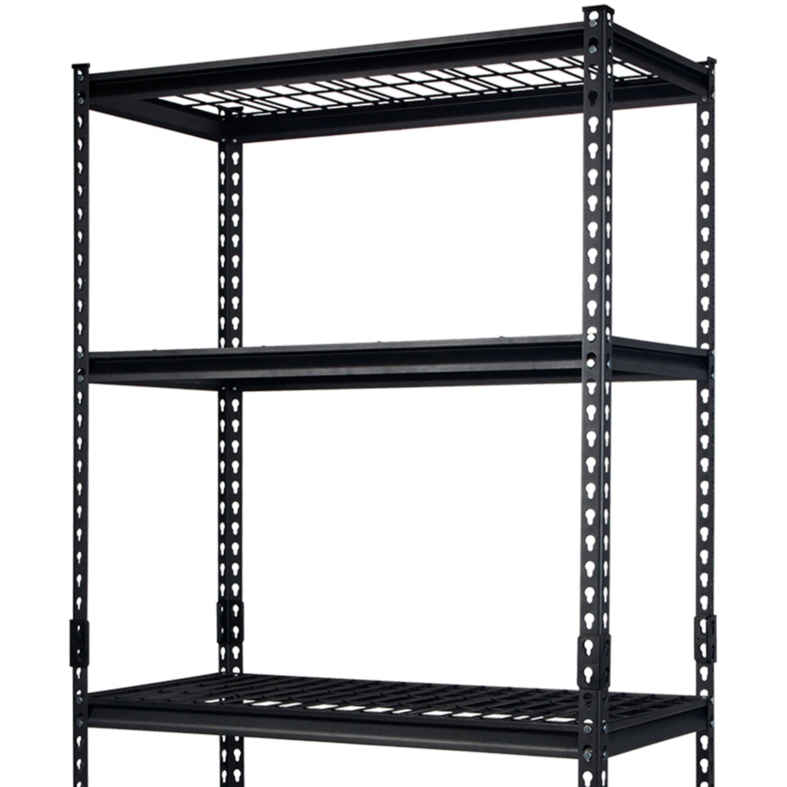 Pachira 36"W x 72"H 5 Shelf Steel Shelving for Home and Office Organizing, Black - VMInnovations