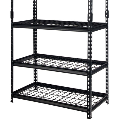 Pachira 36"Wx72"H 5 Shelf Steel Shelving for Home & Office , Black (Used) - VMInnovations